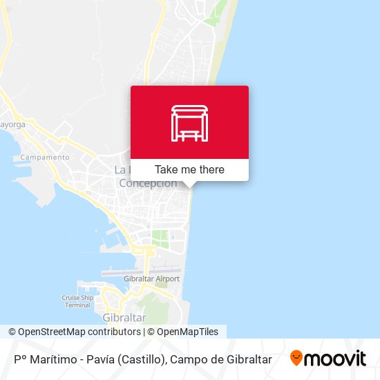 Pº Marítimo - Pavía (Castillo) map