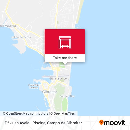 Pº Juan Ayala - Piscina map