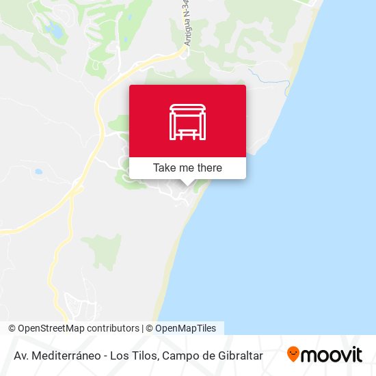 mapa Av. Mediterráneo - Los Tilos