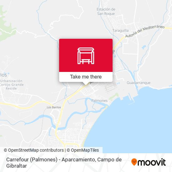 Carrefour (Palmones) - Aparcamiento map