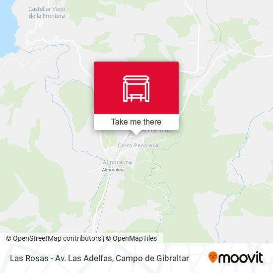 mapa Las Rosas - Av. Las Adelfas