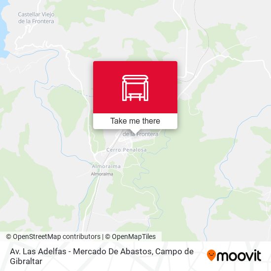 Av. Las Adelfas - Mercado De Abastos map