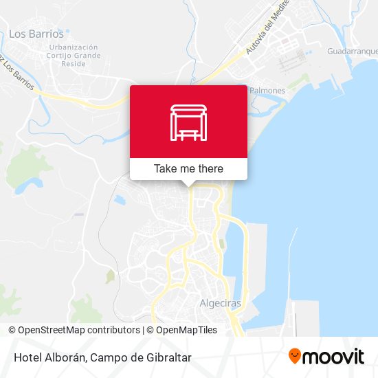 mapa Hotel Alborán