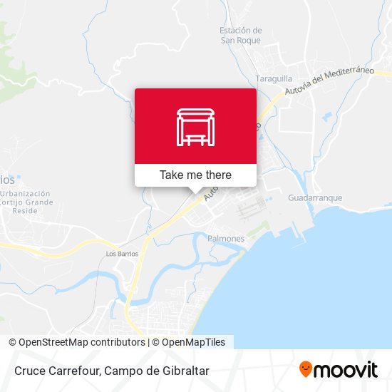 Cruce Carrefour map