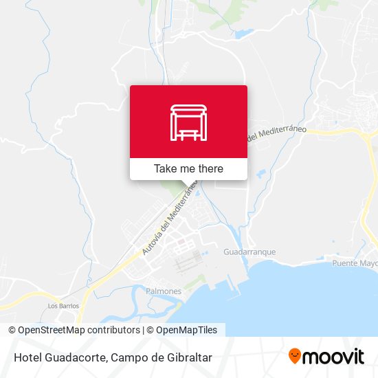 mapa Hotel Guadacorte