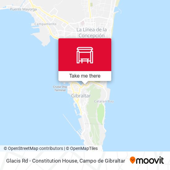 Glacis Rd - Constitution House map
