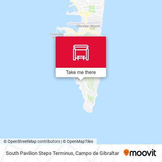 South Pavilion Steps Terminus map