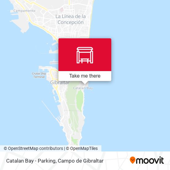 Catalan Bay - Parking map
