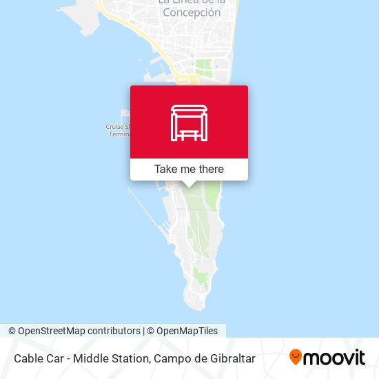 Cable Car - Middle Station map
