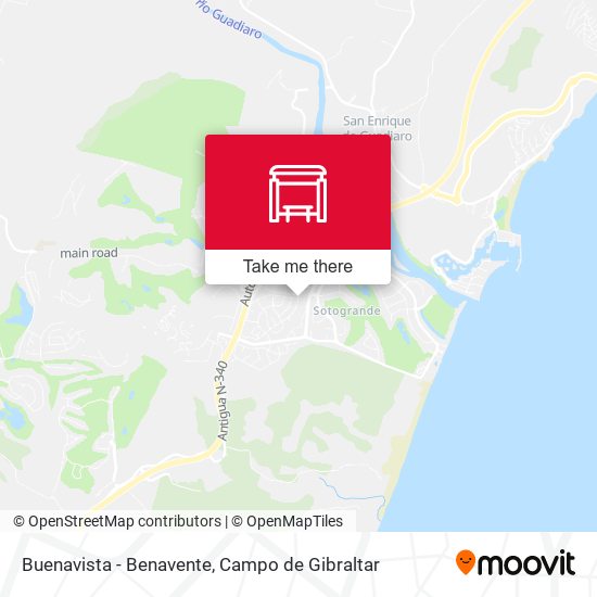 Buenavista - Benavente map