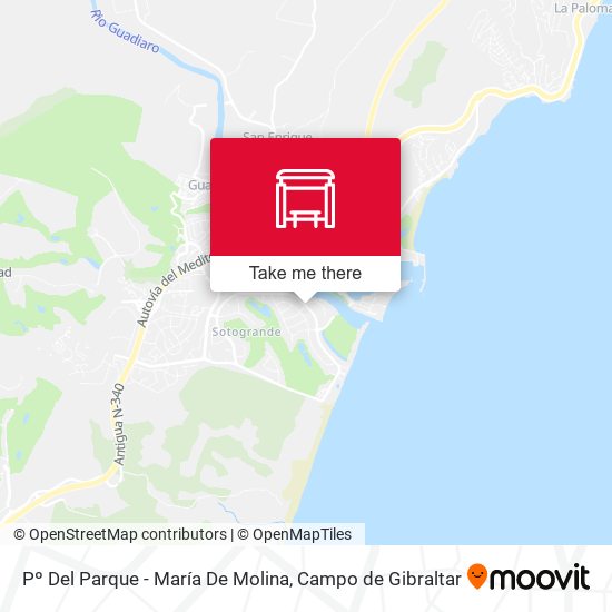Pº Del Parque - María De Molina map