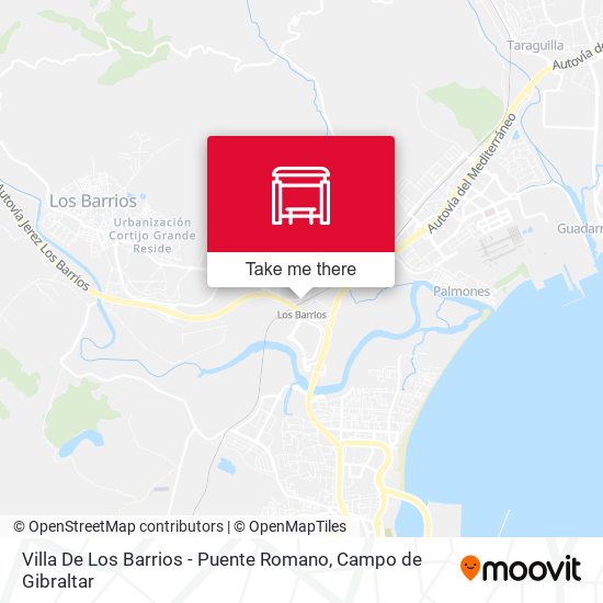 Villa De Los Barrios - Puente Romano map