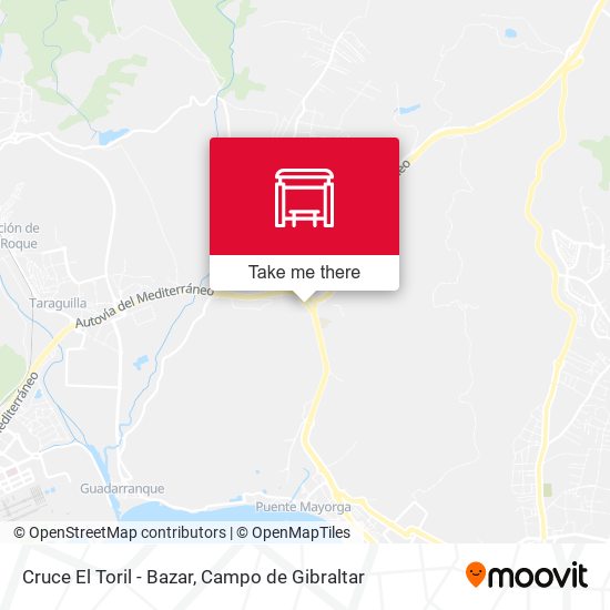 Cruce El Toril - Bazar map