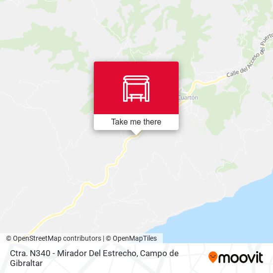 Ctra. N340 - Mirador Del Estrecho map