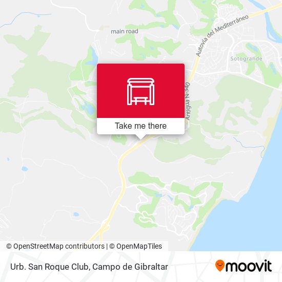 Urb. San Roque Club map