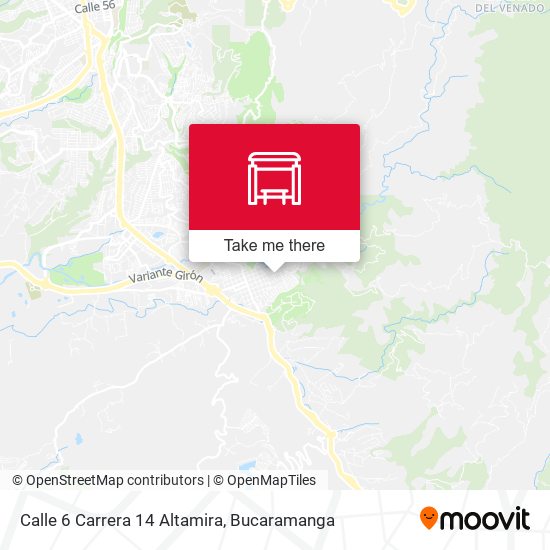 Calle 6 Carrera 14 Altamira map