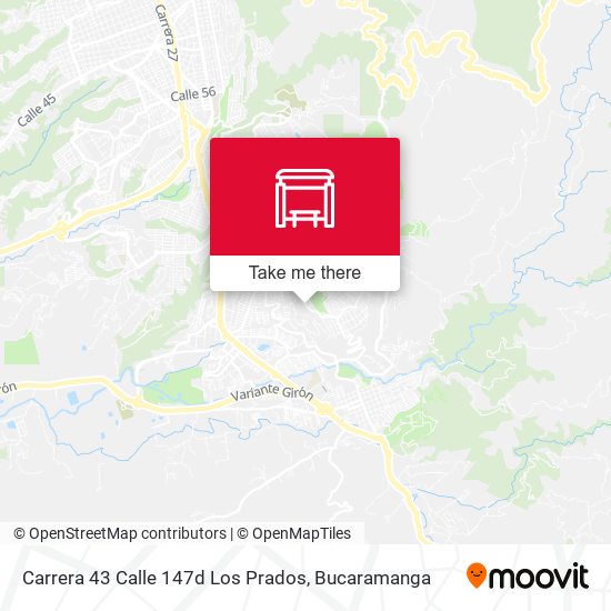 Carrera 43 Calle 147d Los Prados map