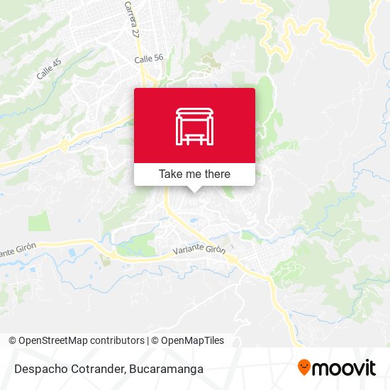 Despacho Cotrander map