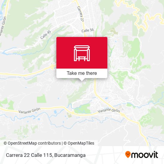 Mapa de Carrera 22 Calle 115