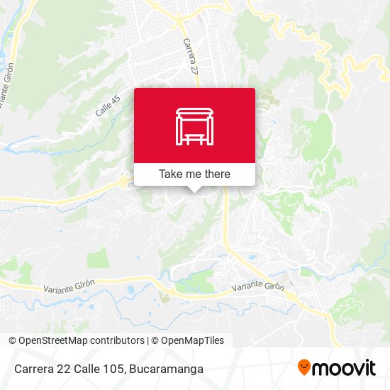 Carrera 22 Calle 105 map