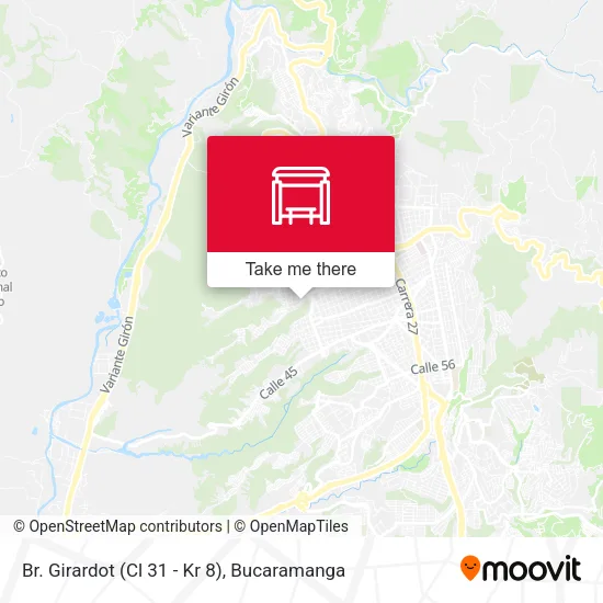 Br. Girardot (Cl 31 - Kr 8) map