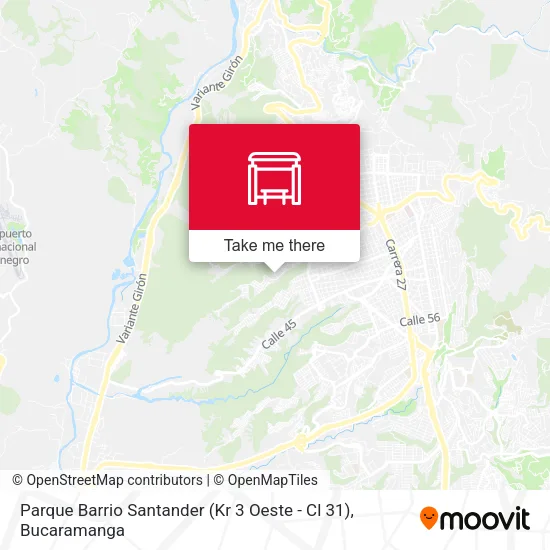 Parque Barrio Santander (Kr 3 Oeste - Cl 31) map