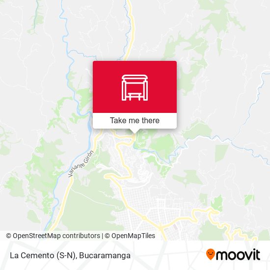 Mapa de La Cemento (S-N)