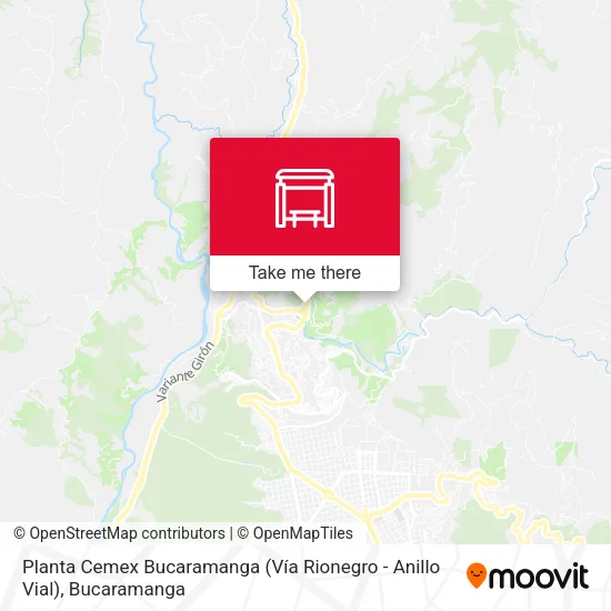Planta Cemex Bucaramanga (Vía Rionegro - Anillo Vial) map