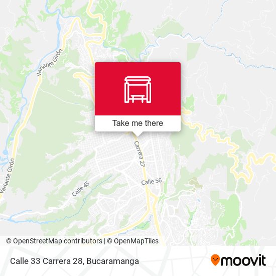 Mapa de Calle 33 Carrera 28