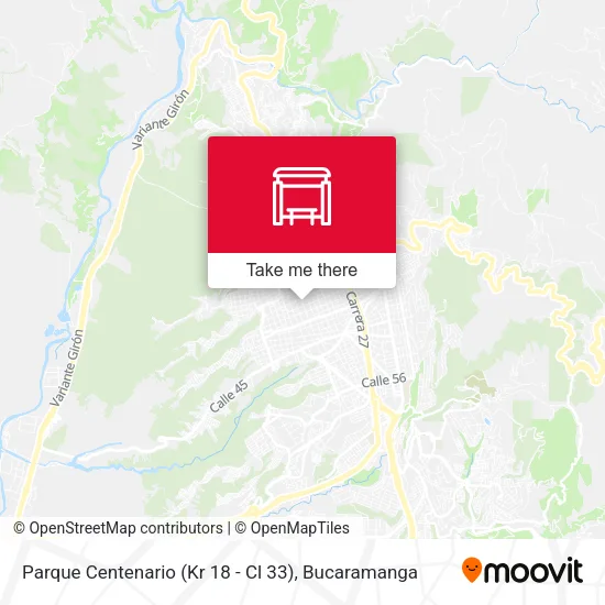Mapa de Parque Centenario (Kr 18 - Cl 33)