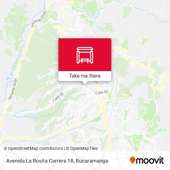 Avenida La Rosita Carrera 18 map