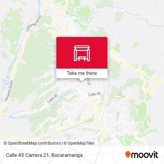 Calle 45 Carrera 21 map