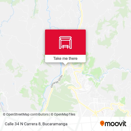 Mapa de Calle 34 N Carrera 8
