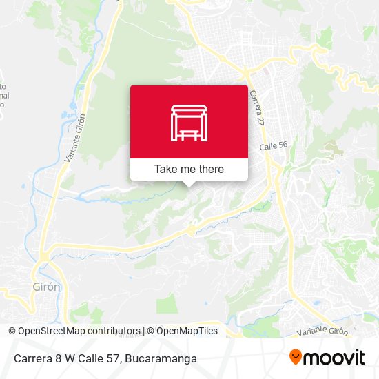 Mapa de Carrera 8 W Calle 57