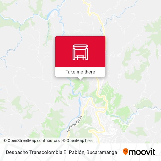 Despacho Transcolombia El Pablón map