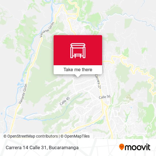 Carrera 14 Calle 31 map