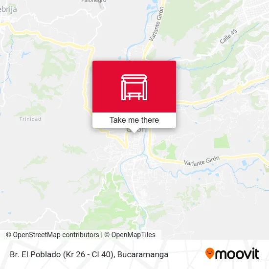 Br. El Poblado (Kr 26 - Cl 40) map