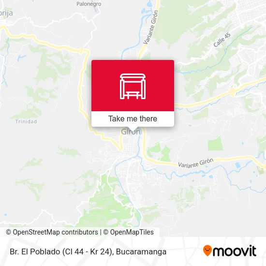 Br. El Poblado (Cl 44 - Kr 24) map