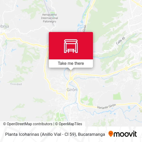 Mapa de Planta Icoharinas (Anillo Vial - Cl 59)