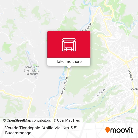 Vereda Tiendepalo (Anillo Vial Km 5.5) map