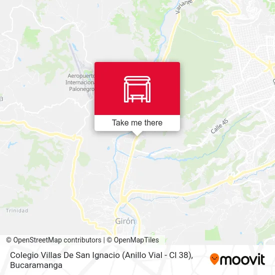 Colegio Villas De San Ignacio (Anillo Vial - Cl 38) map