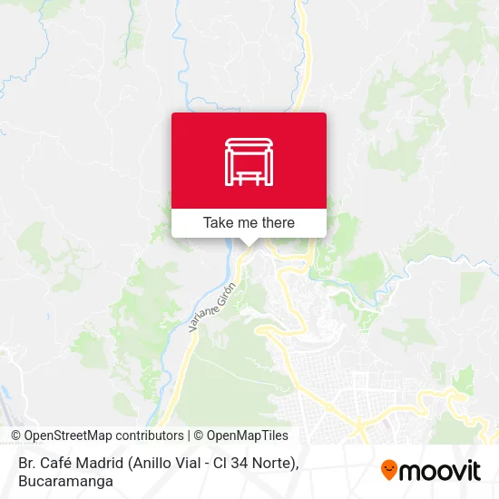 Mapa de Br. Café Madrid (Anillo Vial - Cl 34 Norte)