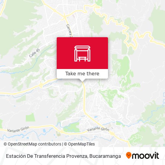 Mapa de Estación De Transferencia Provenza