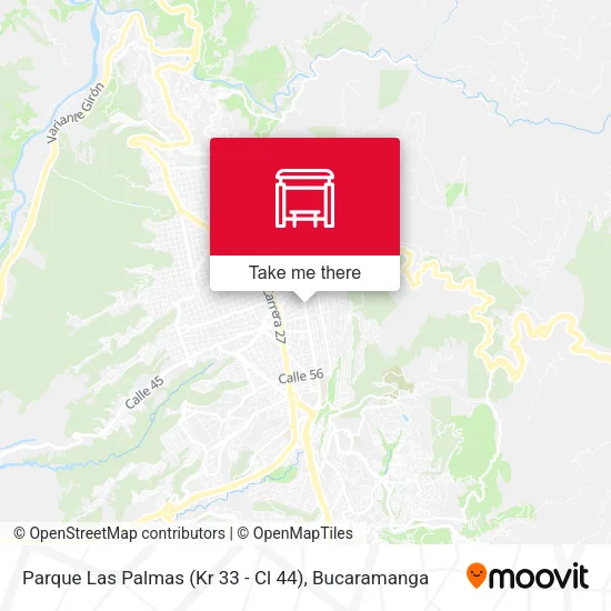 Mapa de Parque Las Palmas (Kr 33 - Cl 44)