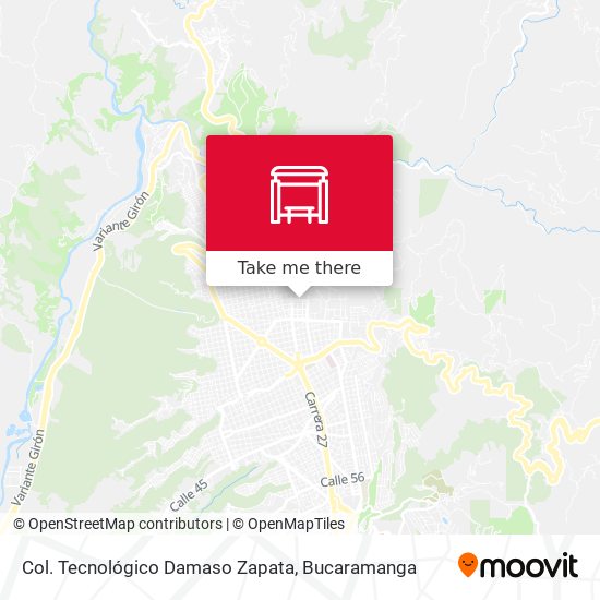 Col. Tecnológico Damaso Zapata map