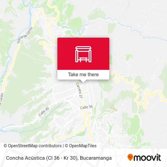 Mapa de Concha Acústica (Cl 36 - Kr 30)