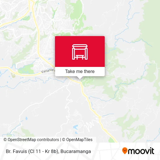 Mapa de Br. Favuis (Cl 11 - Kr 8b)