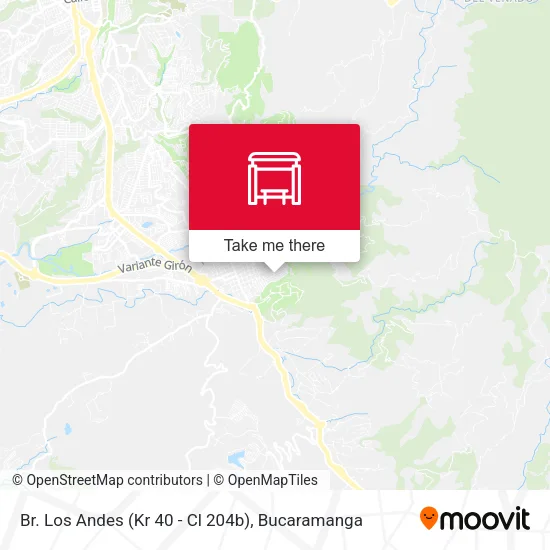 Mapa de Br. Los Andes (Kr 40 - Cl 204b)