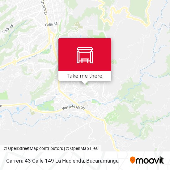 Carrera 43 Calle 149 La Hacienda map