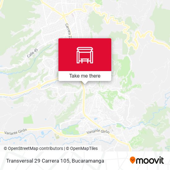 Mapa de Transversal 29 Carrera 105